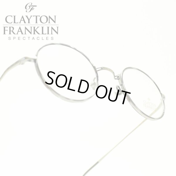 Clayton Franklin クレイトンフランクリン636 As アンティークシルバー デモレンズ メガネ 眼鏡 めがね メンズ レディース おしゃれブランド 人気 おすすめ フレーム 流行り 度付き レンズ