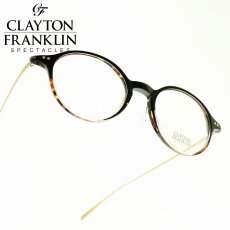 画像1: CLAYTON FRANKLIN クレイトンフランクリン 766 BKDH （ブラックデミハーフ/デモレンズ）  綾瀬はるか ベンザブロック ＣＭ着用モデル (1)