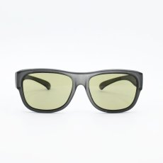 画像3: CRYSTAL クリスタル Over The Glasses2 オーバーザグラス2 MATTE GREY/Amber Green R425 メガネの上からかけるオーバーグラス (3)