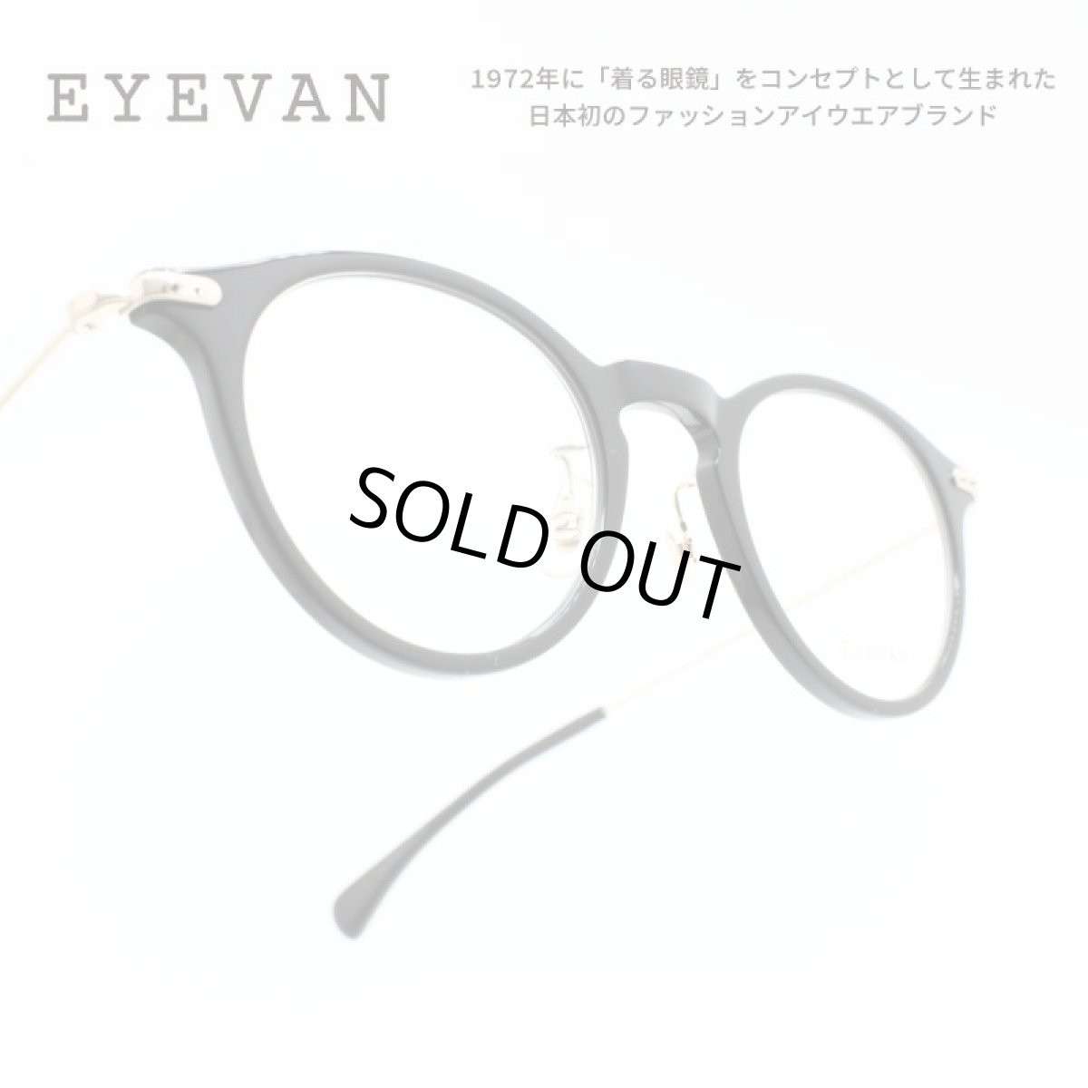 画像1: EYEVAN アイヴァン GLOW col-PBK 46サイズ (1)