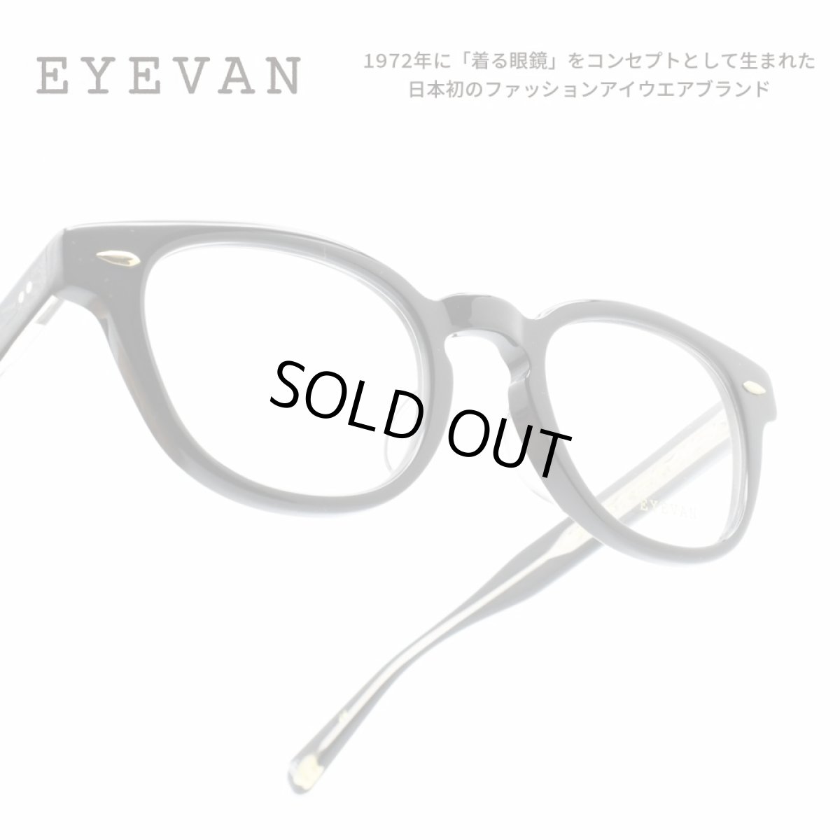 画像1: EYEVAN アイヴァン WEBB col-PBK 47サイズ (1)