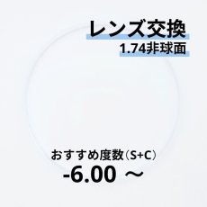 画像1: 1.74非球面レンズ交換　おすすめ度数-6.00〜 (1)