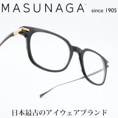 画像1: 増永眼鏡 MASUNAGA since 1905 ADAGIO col-19 BLACK  (1)