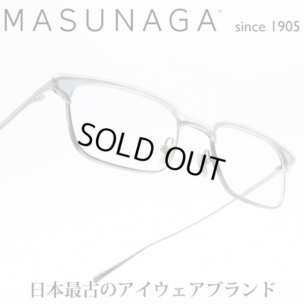 増永眼鏡 MASUNAGA since 1905 TINSELTOWN col-38 GREEN-BLACK SILVER