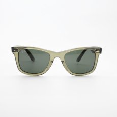 画像3: RAYBAN レイバン WAYFARER ウェイファーラー RB2140-F-1387-31（ポリッシュフォトクロミック ストライプ グレー/グリーン） (3)