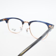 画像5: RAYBAN レイバン RB5154-8374 CLUBMASTER OPTICS Polish Stripe Blue (5)