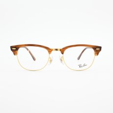 画像3: RAYBAN レイバン RB5154-8375 CLUBMASTER OPTICS Polish Stripe Brown (3)