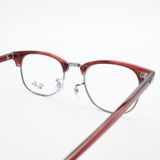 画像2: RAYBAN レイバン RB5154-8376 CLUBMASTER OPTICS Polish Stripe Red (2)