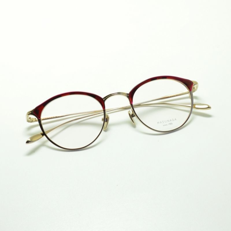 Masunaga Since 1905 Coco Col 27 Red Demi メガネ 眼鏡 めがね メンズ レディース おしゃれ ブランド 人気 おすすめ フレーム 流行り 度付き レンズ